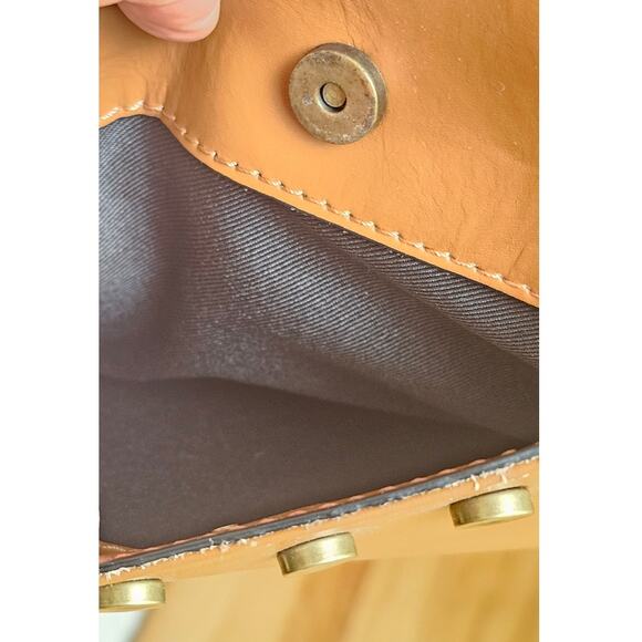 Valentina Fiore Made in Italy with Finest Leather Crossbody Stud Bag. NWT, New - Picture 10 of 10